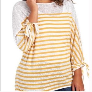 Cha Cha Vente Burn Out tunic top Size 1X